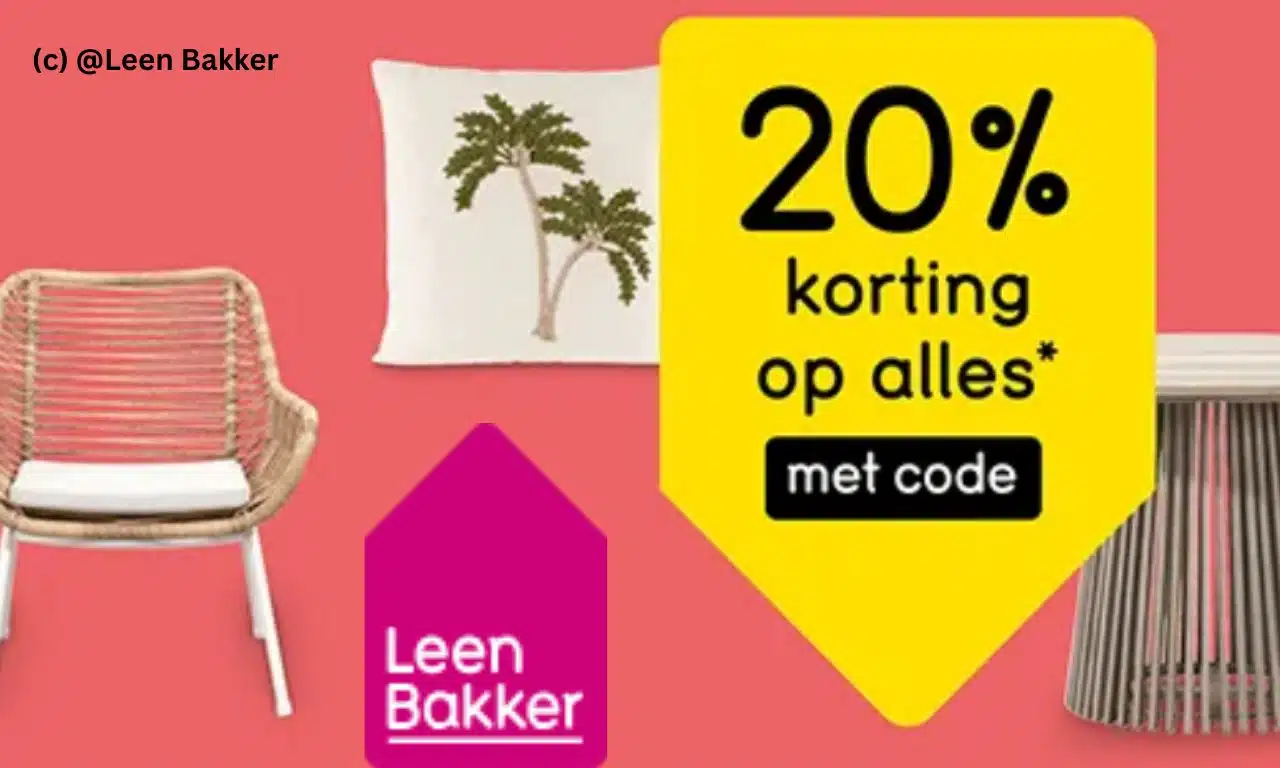 Geldig tot morgen! Mis de fantastische aanbieding van Leen Bakker niet!