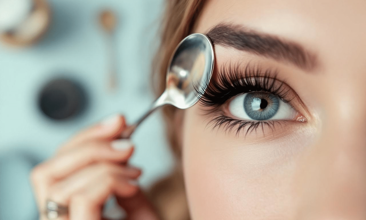Wimpers krullen zonder wimperkruller? Zó doe je het met een lepel